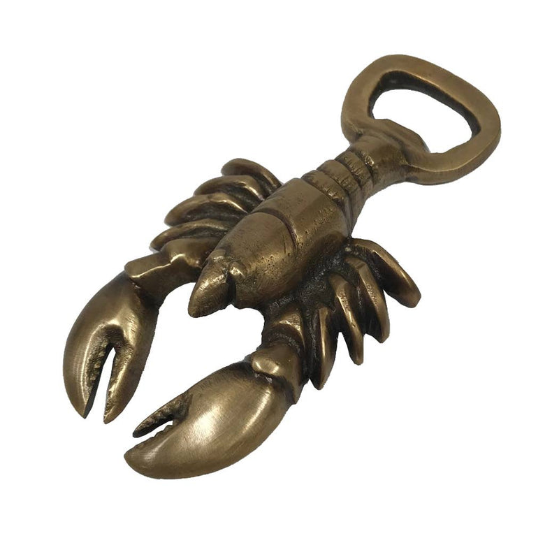 Antiqued Brass Lobster Bottle Opener
