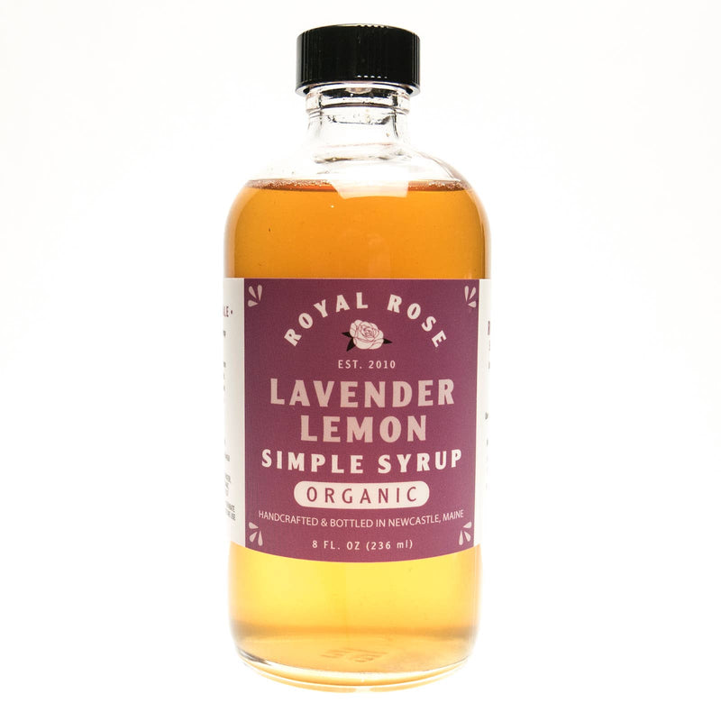 Lavender-Lemon Organic Simple Syrup: 8 oz