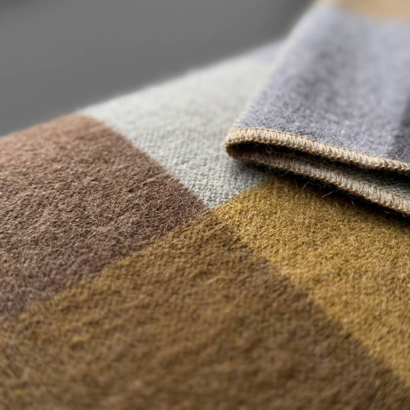 Woodland Plaid Alpaca Blend Throw