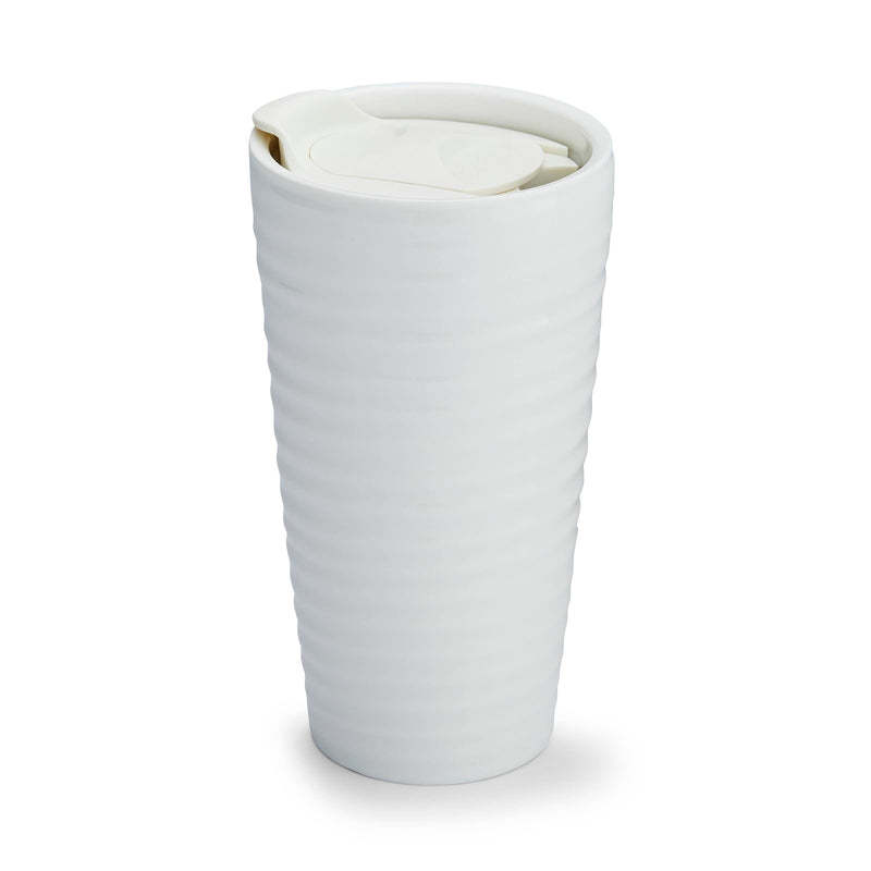 White Travel Mug: