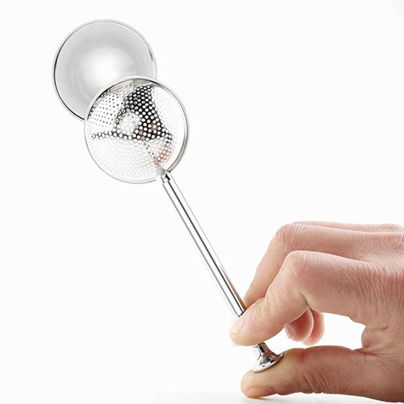 Sugar and Flour Duster Wand, Tea Strainer, Stainless Steel, 7"