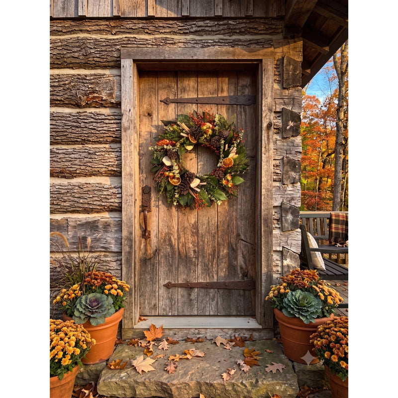 Country Citrus Fall Wreath