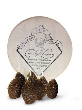 Pine Cone Beeswax Fire Starters