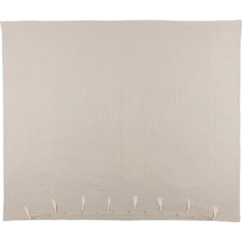 Farmhouse Ticking Taupe King Duvet Cover