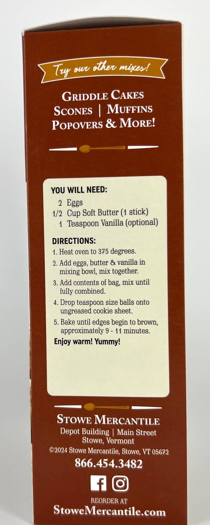 Vermont Maple Chocolate Chip Cookies