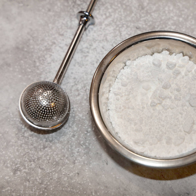 Sugar and Flour Duster Wand, Tea Strainer, Stainless Steel, 7"