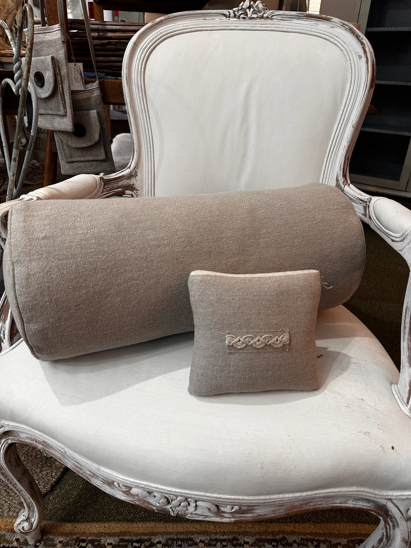 Heirloom-Style Linen Bolster Pillow | Artisan Made in New England