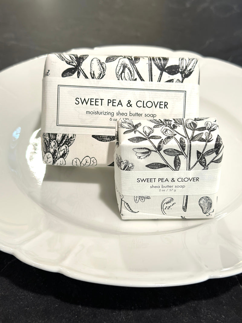 Sweet Pea and Clover Shea Butter Soap set