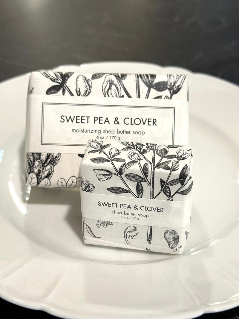 Sweet Pea and Clover Shea Butter Soap set