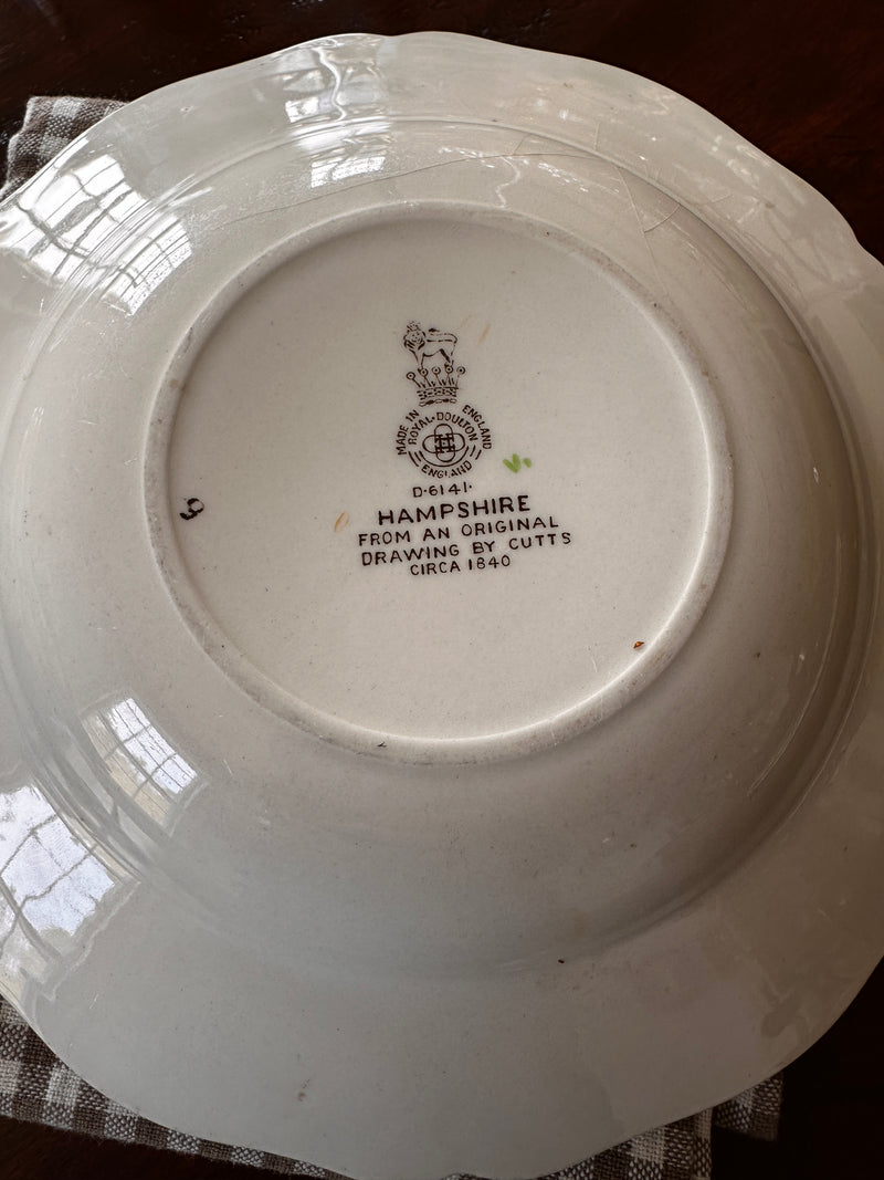 Set of Four Royal Doulton Hampshire Bowls | English Transferware | Classic Table Setting