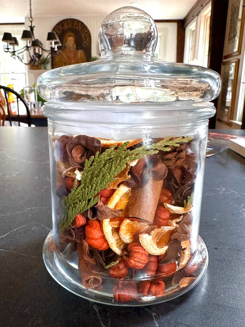 Orange Spice Potpourri and Refresher Oil custom blended mini pinecones and cedar