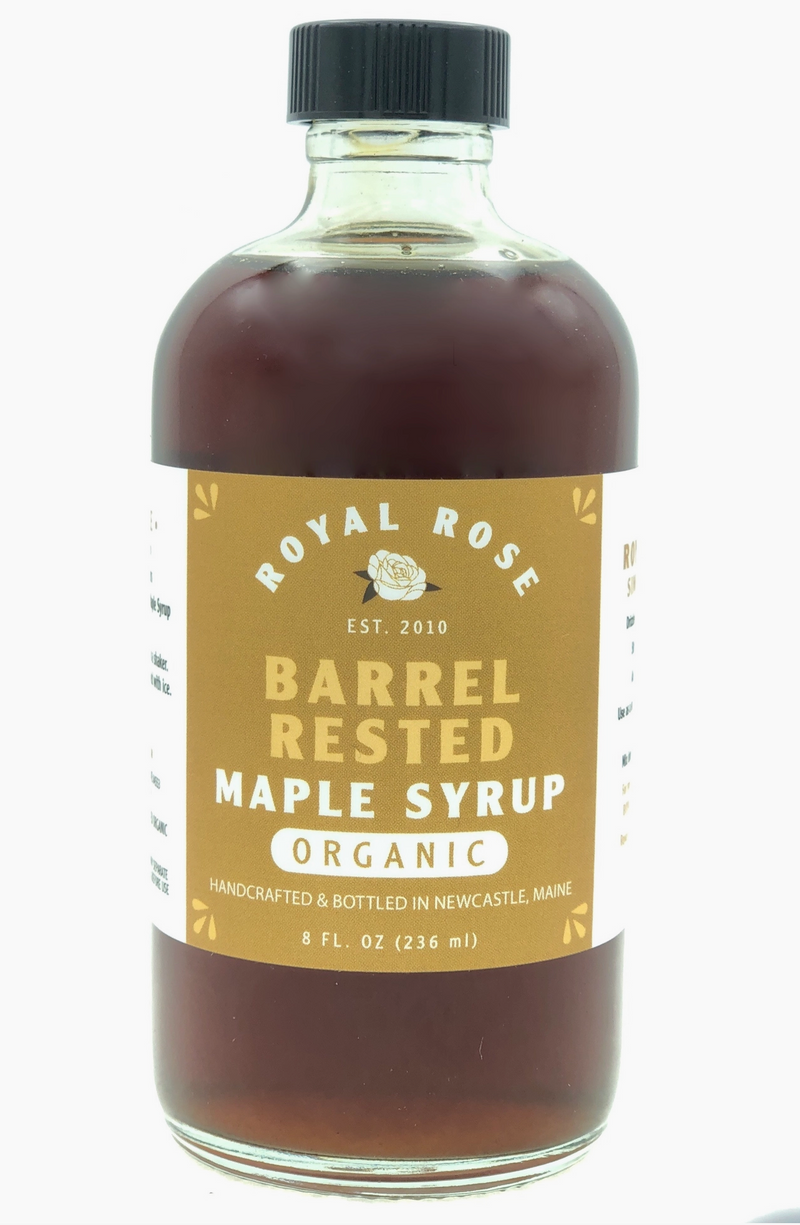 Royal Rose Bourbon Barrel-Aged Maine Maple Syrup