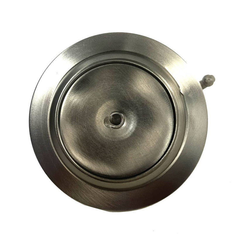 Early American Pewter-Plated Chamberstick Candle Holder