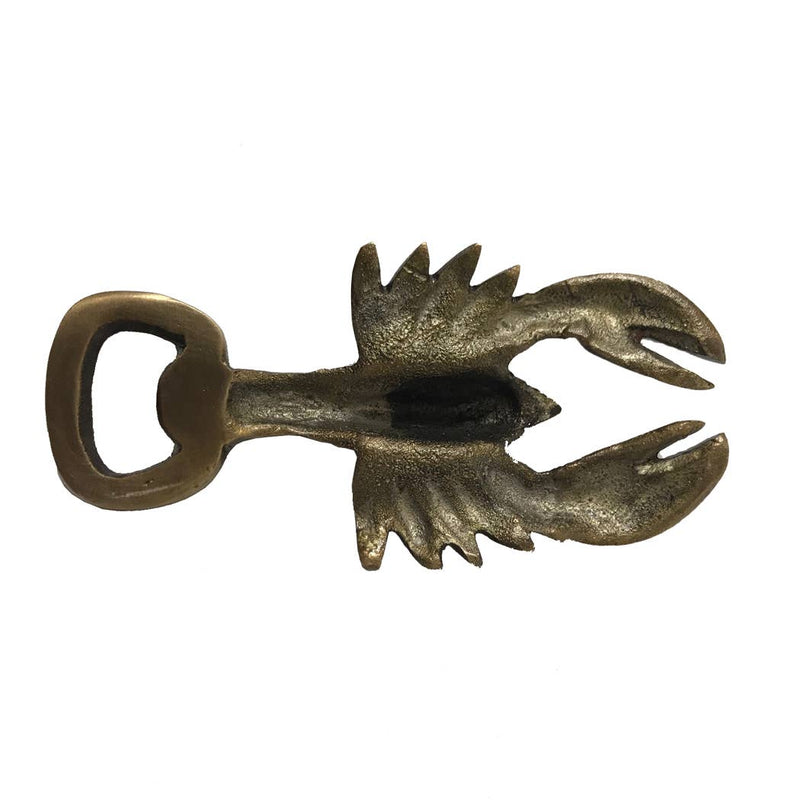 Antiqued Brass Lobster Bottle Opener