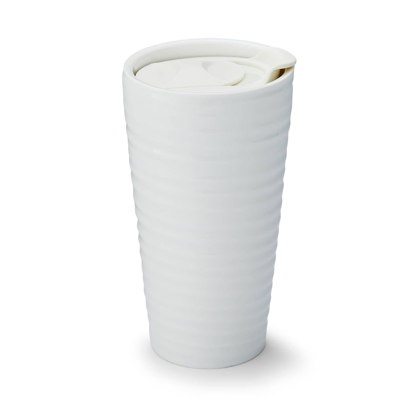 White Travel Mug: