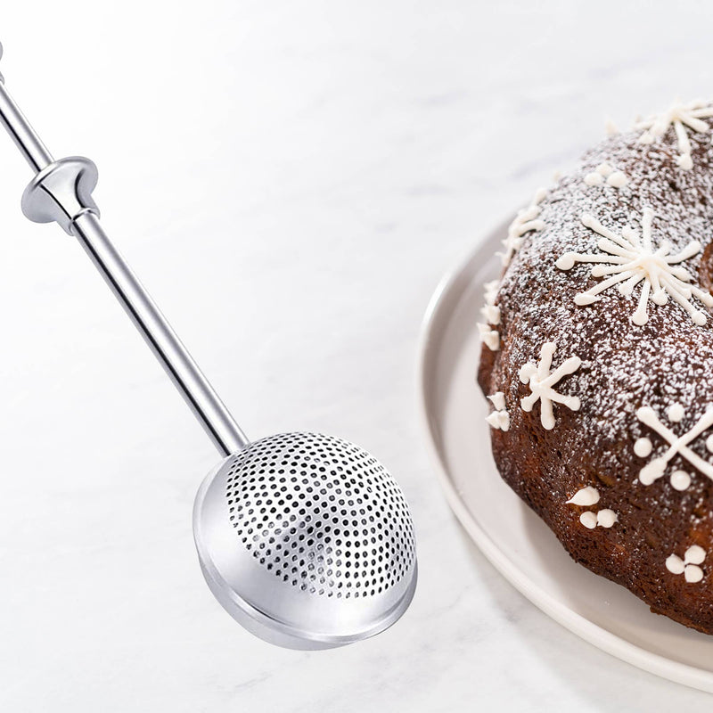 Sugar and Flour Duster Wand, Tea Strainer, Stainless Steel, 7"