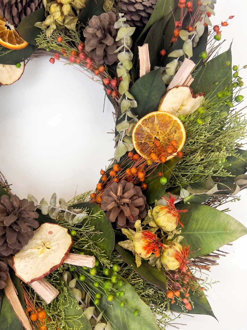 Country Citrus Fall Wreath