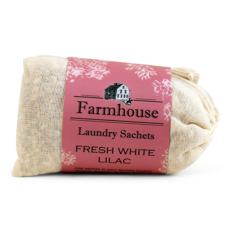Natural Lightly Fragranced Laundry Sachets: Fresh White Lilac