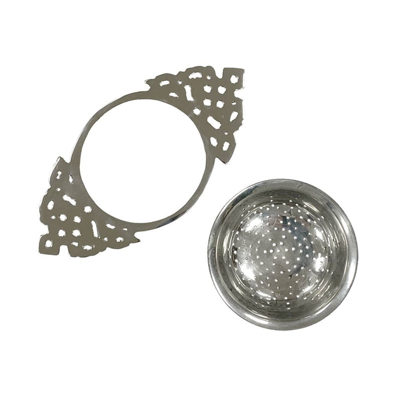 Nickel Plated Tea Strainer- Antique Vintage Style | Teaware